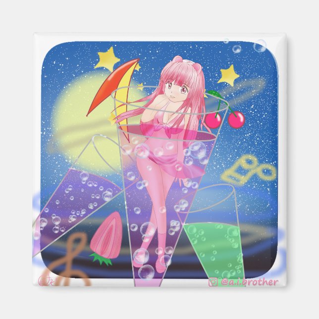 Cosmos Bachelor Party Magnet (Devant)