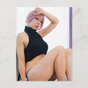 Cosplay Anime Plutôt Asiatique Beauté Photo Carte 