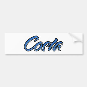 Costa Nom bleu Aufkleber Sticker Autoaufkleber