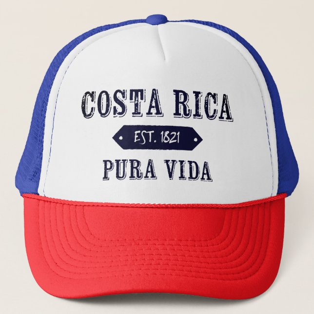 Costa Rica Est. Casquette Pura Vida 1821 (Devant)