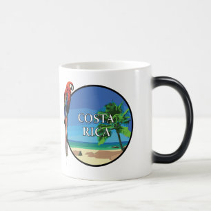 Costa Rica - Mug de Morphing noir/blanc 11 oz