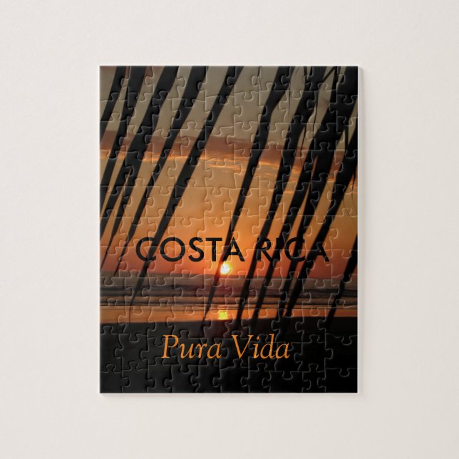 Costa Rica Palm Frances Sunset Puzzle (Vertical)