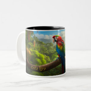 Costa Rica Rainforest - Mug de café de perroquet s
