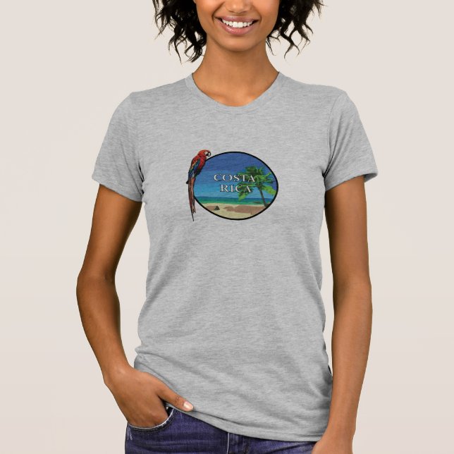 Costa Rica - T-shirts jersey fin pour femmes (Devant)
