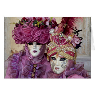 Costume de Carnaval violet, Venise