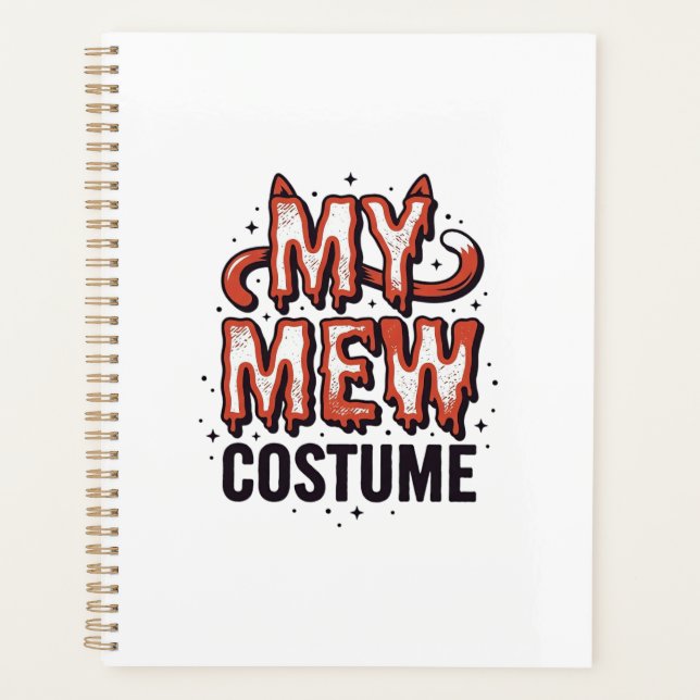 Costume de chat mignon d'Halloween Design vintage_ (Devant)