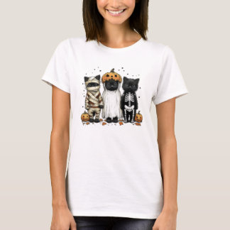 Costume de chats d'Halloween mignon T-shirt