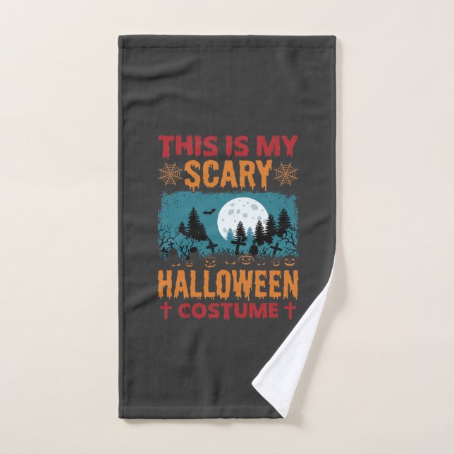 Costume de Halloween drôle et effrayant Graphique  (Serviette à main)