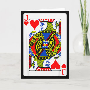 Costume de la Saint-Valentin carte à jouer Valet d