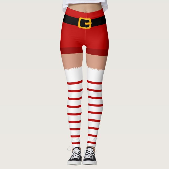 Costume de Noël Santa Claus Leggings (Devant)