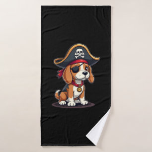 Costume de pirate Beagle Drapeau Jolly Roger Crâne