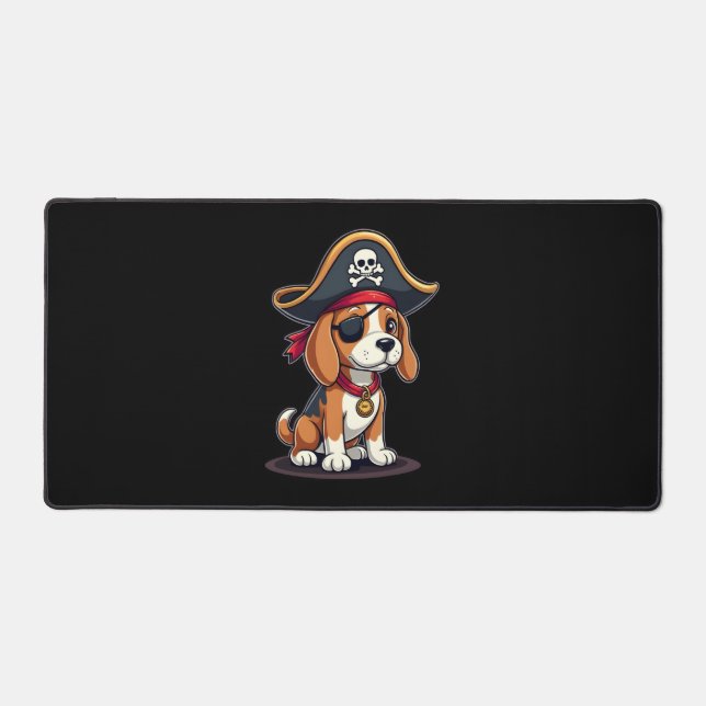 Costume de pirate Beagle Drapeau Jolly Roger Crâne (Recto)