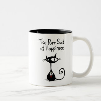 Costume de ronronnement de tasse de bonheur