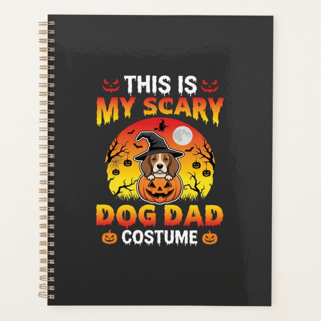 Costume de sorcière de Beagle pour papa chien drôl (Devant)