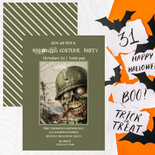 Costume d'Halloween adulte Zombie Invitations