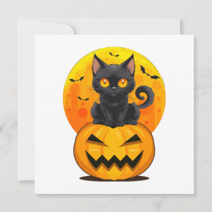 Costume d'Halloween Citrouille Chat Noir