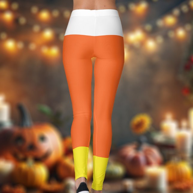 Costume d'Halloween facile Candy Corn Leggings (Fun leggings to wear when you want to be a candy corn)