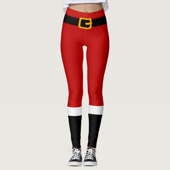 Costume du Père Noël Leggings de Noël (Devant)