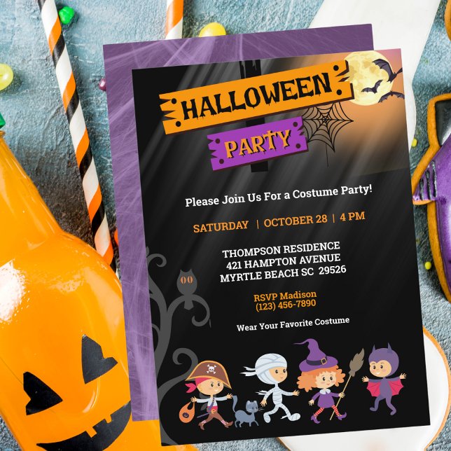 Costume Enfants Halloween Fête Invitation (Créateur téléchargé)