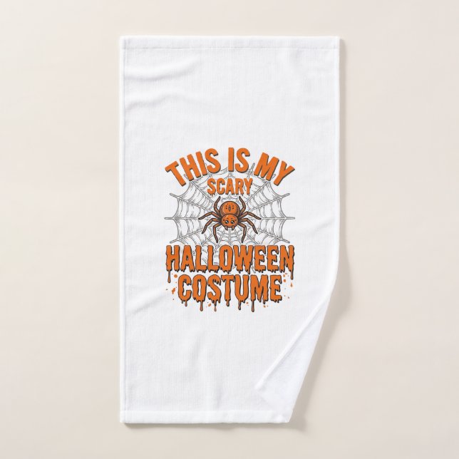 Costume Halloween effrayant Toile d'araignée Desig (Serviette à main)