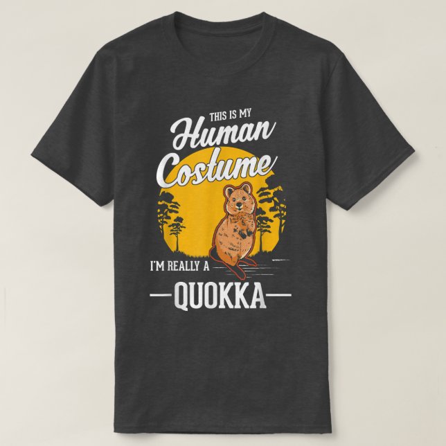 Costume humain Quokka Halloween T-shirt Quokka6194 (Design devant)