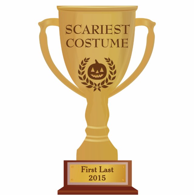 Costume le plus effrayant Trophée Photo Sculpture (Devant)