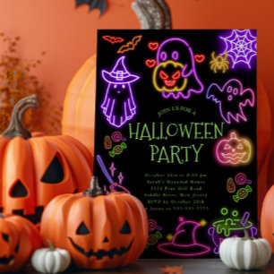 Costume mignon Invitation de la fête d'Halloween