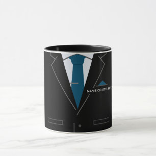 Costume noir pour entreprise de Mug amusant - Votr