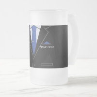 Costume Noir Vitre d'entreprise Mug de bière - Vot