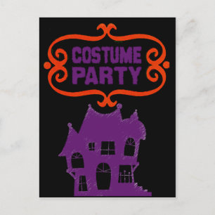 COSTUME PARTY HAUNTED HOUSE INVITATION
