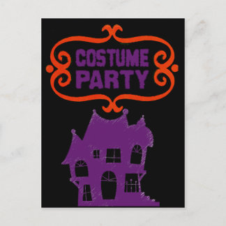 COSTUME PARTY HAUNTED HOUSE INVITATION