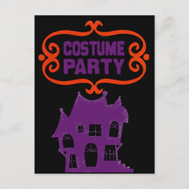 COSTUME PARTY HAUNTED HOUSE INVITATION (Devant)