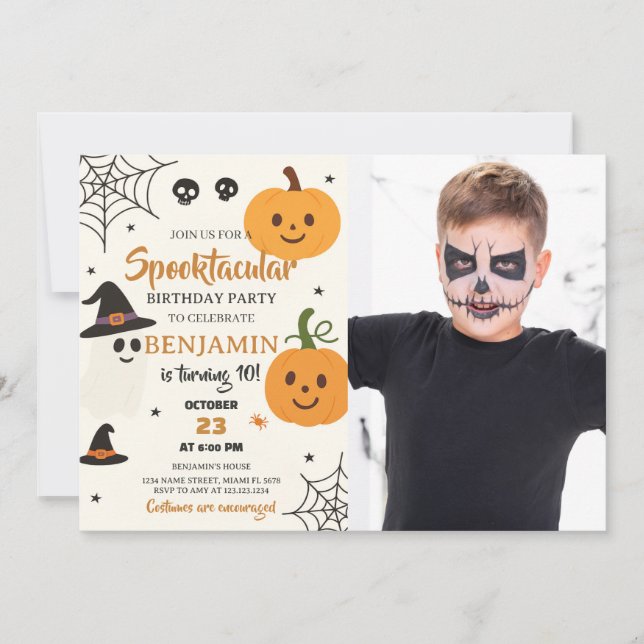 Costume Party Trick or Treat Invitation (Devant)