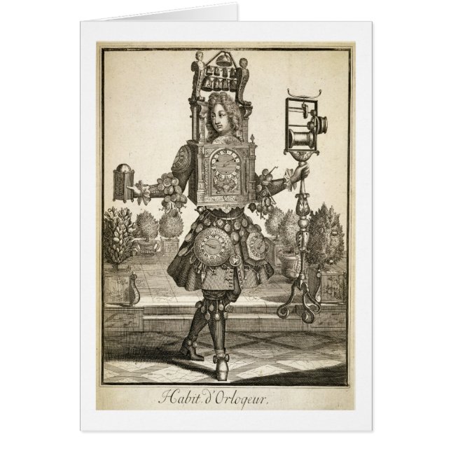 Costume pour un fabricant d'horloge, pub. par (Devant)