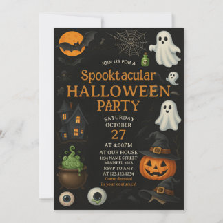 Costume Spooktaculaire Bash Halloween Invitation