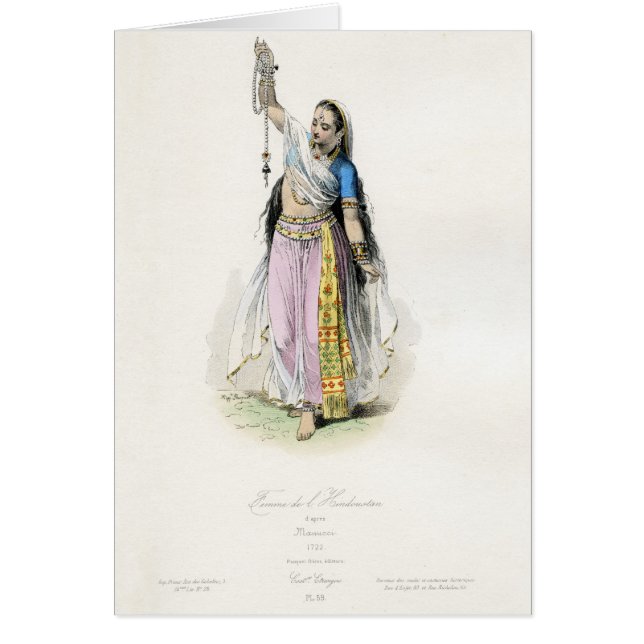 Costume traditionnel de femme indienne (Devant)