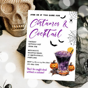Costumes & Cocktails Invitation à la fête d'Hallow