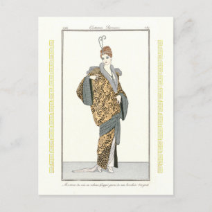 Costumes Parisiens - Manteau du soir Carte postale