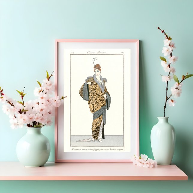 Costumes Parisiens- Mode Vintage  Affiche (Créateur téléchargé)