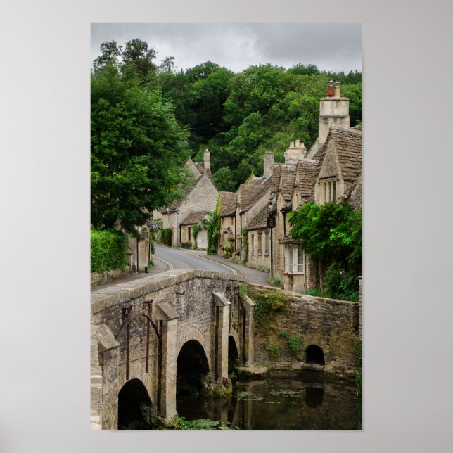 Costwolds town Castle Combe poster imprimer (Devant)