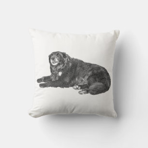 Cosy Black Dog Coussin pour Décor Automne