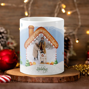 Cosy Christmas Gingerbread Maison Photo Café Mug