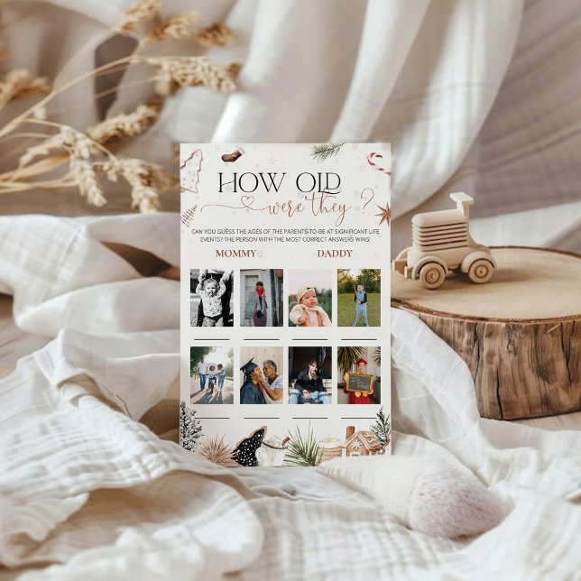 Cosy Comme Ils Ont Été Âgés Baby shower Jeu (Créateur téléchargé)