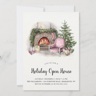 Cosy Holiday Home Holiday Open House Invitation