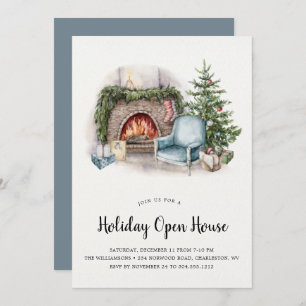 Cosy Holiday Home Holiday Open House Invitation