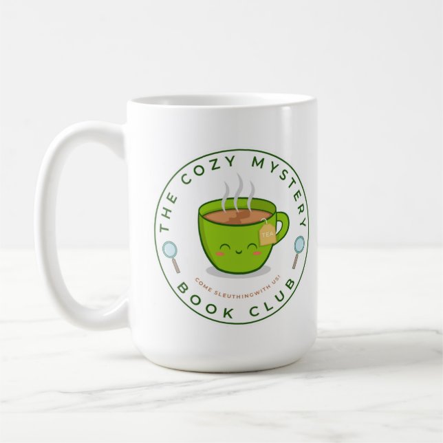 Cosy Mystery Book Club Logo & Mascot Mug (Gauche)