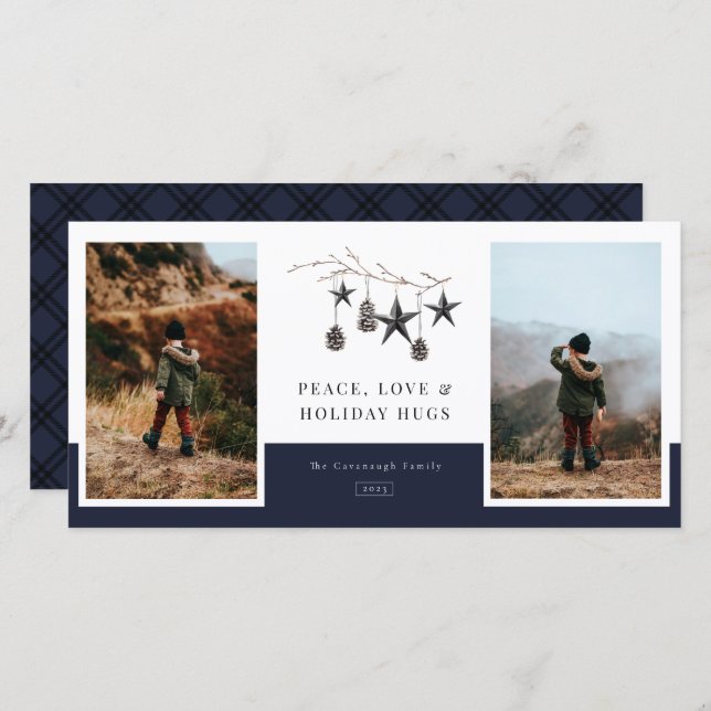 Cosy Nature 2 Photo Family Carte de vacances (Devant / Derrière)