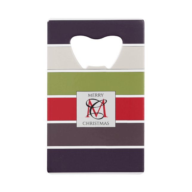 Cosy Noël Pastel Couleur Palette Monogramme (Devant)