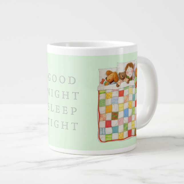 COSY QUILT Big Mug - Vert (Devant droit)