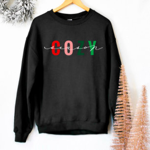 Cosy Season Cute Calligraphy Sweatshirt de vacance